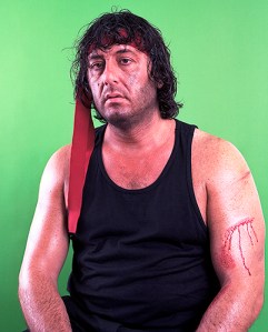 Back there I could fly a gunship, I could drive a tank, I was in charge of million dollar equipment, back here I can't even hold a job *parking cars*!